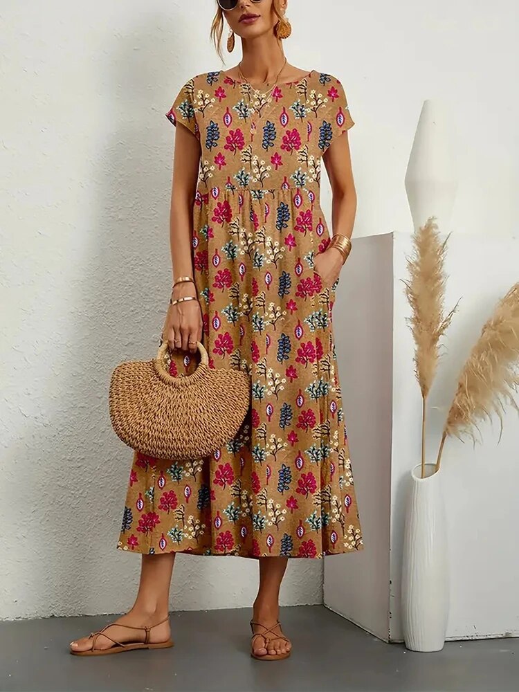 Lila | This Elegant Floral Dress with Soft Fit