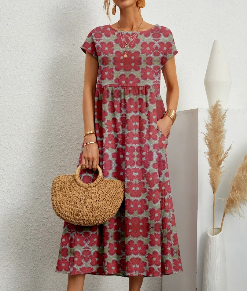 Lila | This Elegant Floral Dress with Soft Fit