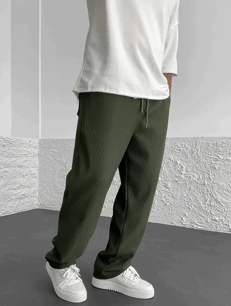 Henry | Relaxed Fit Wide-Leg Pants with Elastic Waist