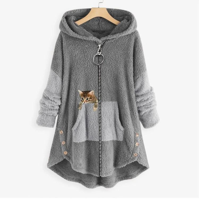 Maya | Kuscheliger Winterhoodie mit Kapuze für Damen