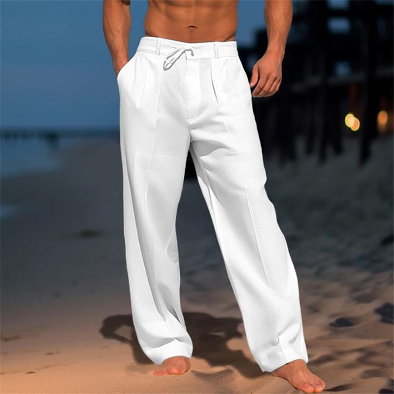 Liam | Plain Linen Pants with Lightweight Design