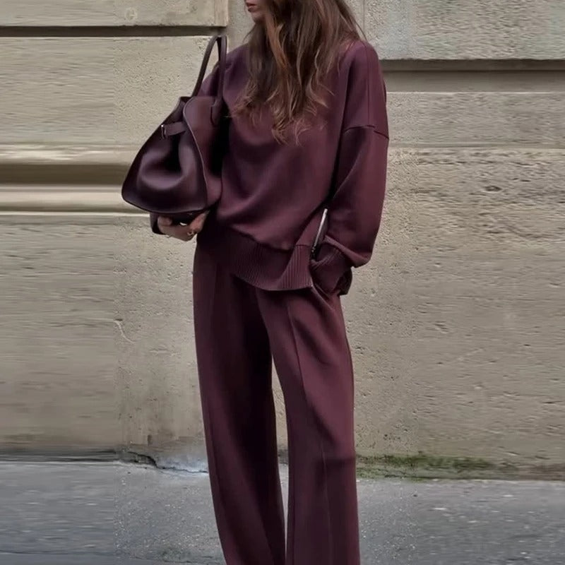 Jessy | This Knit Set of Sweater and Pants for Women