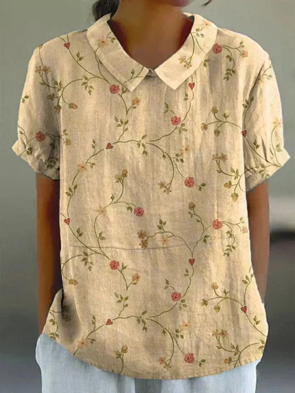 Amelia | Stylish Blouse with Charming Flower Pattern