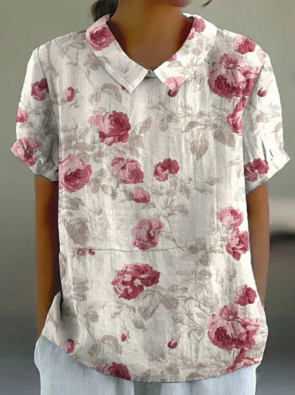 Amelia | Stylish Blouse with Charming Flower Pattern