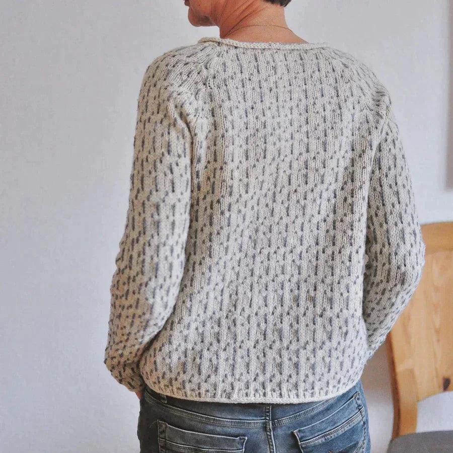 Clara | Eleganter grauer Pullover für jede Gelegenheit
