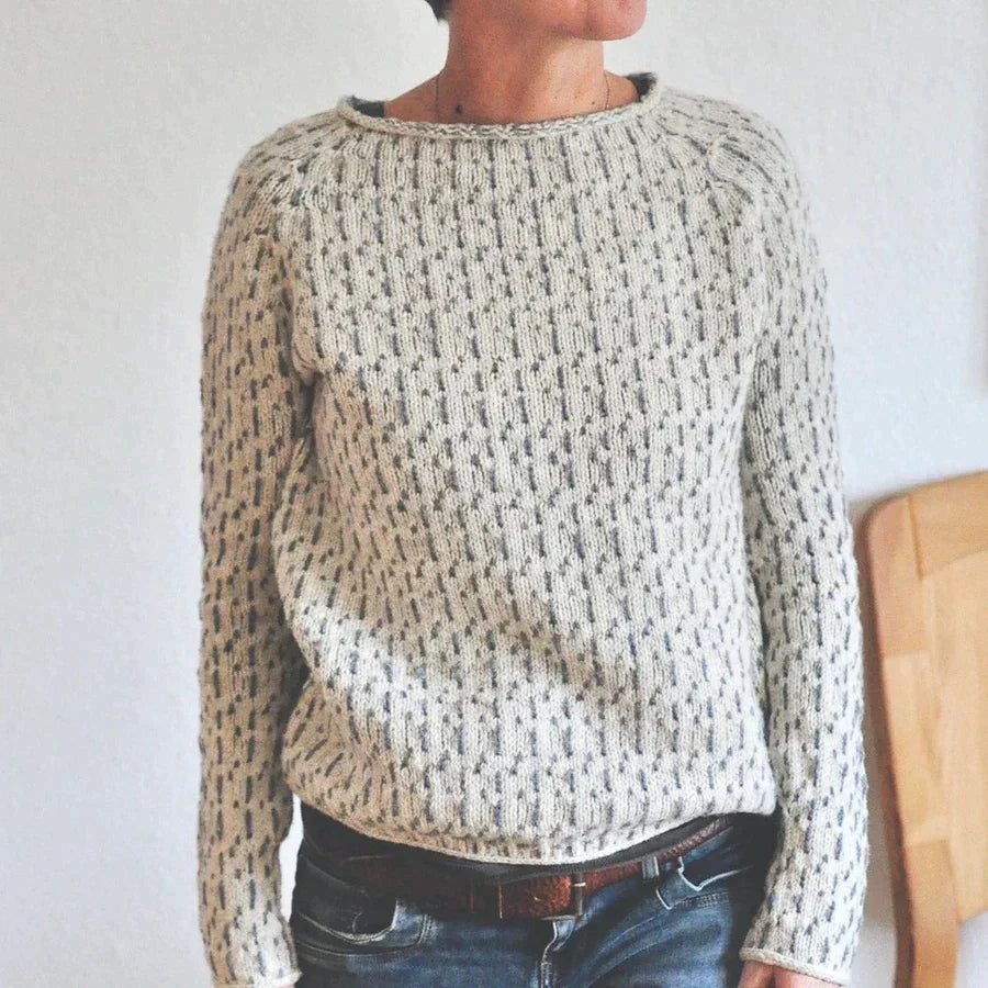 Clara | Eleganter grauer Pullover für jede Gelegenheit